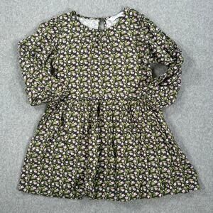 Compania Fantastica Girls Size 10 Swing Dress Green Floral Twirl